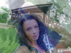 DustyPorn presents: Allinternal anal creampie for hot brunette who loves a rough