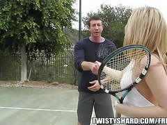 DustyPorn presents: Big booty blond gets fucked after tennis