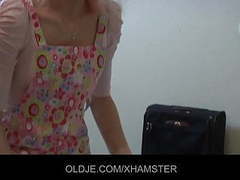 DustyPorn presents: Old pervert man gets ridden by a young hotel maid