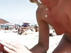 DustyPorn presents: Naomi1 blowjob on a beach
