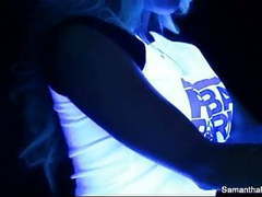 DustyPorn presents: Samantha saint's blacklight halloween
