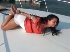 DustyPorn presents: Hogtied on a boat