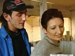 DustyPorn presents: Brunette lady farmer hairy pussy barn fucked