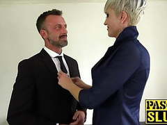 DustyPorn presents: Submissive british cougar endures very rough sex session