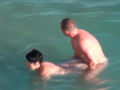 DustyPorn presents: Curvy couple has hardcore sex in the ocean
