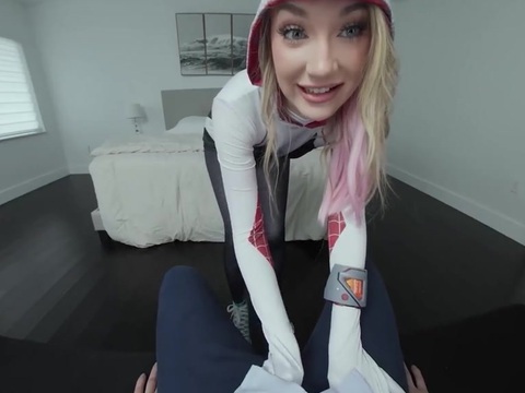 DustyPorn presents: Daisy lavoy as spider gwen stacy has been missing you