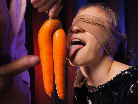 DustyPorn presents: I'm very angry!! my stepbrother tricked me into sucking his dick with the help of taste game - xsanyany