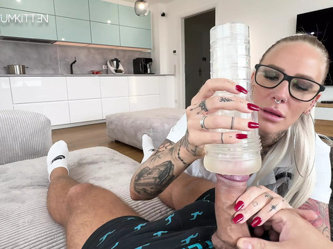 DustyPorn presents: Ride therapy for pole fever - raw xxl glasses facial you won't forget