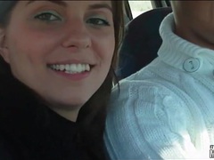 DustyPorn presents: Gf licks his cock in the car