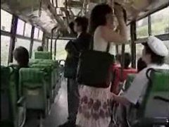 DustyPorn presents: She strokes him and he fingers her on the bus