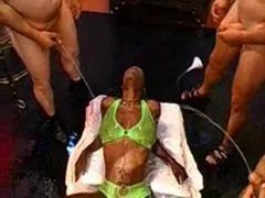 DustyPorn presents: Black girl pissed on before bukkake