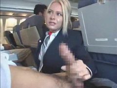DustyPorn presents: Babe on a plane giving a handjob