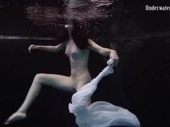 DustyPorn presents: Balletic underwater swimming with a teen beauty