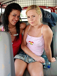 DustyPorn presents: Naughty young Ellis and her hot friend share a hard cock