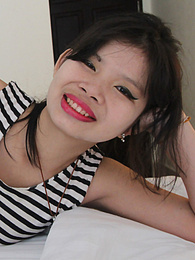 DustyPorn presents: Ass-horny Thai amateur fingers asshole and gets stuffed by white cock