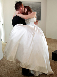 DustyPorn presents: Bride with big fake tits Veronica Vain gets her trimmed pussy nailed deep