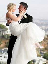 DustyPorn presents: Hot blonde Anikka Albrite consummates her marriage vows after getting married
