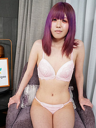 DustyPorn presents: Asian girl Shiori Fujimori displays her petite tiny tits and unveils her complete nakedness in a solo